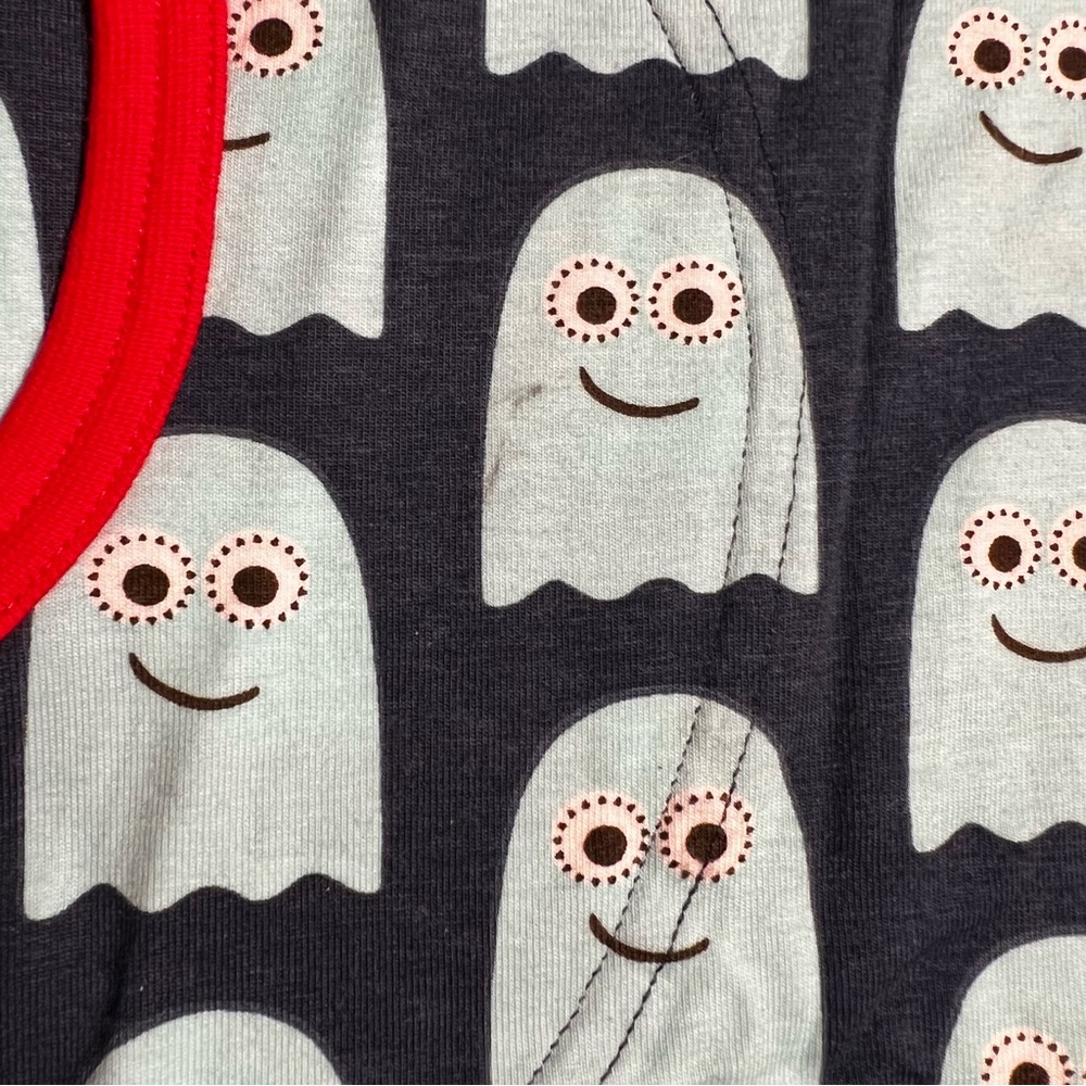 Maxomorra Girls Dress 10-12 146/152 Ghosts Halloween Fall Pockets Long Sleeve - Picture 4 of 10